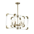 thumbnail image 3 of Rotterdam by Brian Thomas 6-Light Pendant in Warm Brass, 3 of 7