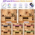 thumbnail image 4 of ANPOO 82.7" Fireplace TV Stand for TVs up to 95" with 40" Electric Fireplace, Large Farmhouse Entertainment Center with LED Light & Power Outlets and Sliding Barn Doors for Living Room, Bedroom, 4 of 9