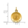 thumbnail image 3 of Diamond2Deal 14K Yellow Gold Saint Martha Medal Pendant for Women (L- 0.75 in, W- 0.48 in), 3 of 4