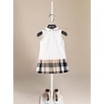 thumbnail image 2 of Nouvelle Robe Fille Tout-Petit Enfants Robes en Coton Bébé Filles Robe Plissée Vêtements Enfants Sans Manches Col Fille Robe de Tennis 1-6T, 2 of 6