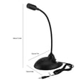 thumbnail image 1 of Desktop Gooseneck Wired Microphone System, Flexible Gooseneck Desktop Standing Microphone Stereo Karaoke Microphone, 1 of 8