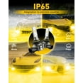 thumbnail image 4 of AUXITO 9145 LED Fog Light Bulbs, 6000LM 3000K Amber Yellow Light, 300% Brightness H10 9140 9045 9040 Led Fog Lights, DRL Replacement for Cars, Pack of 2, 4 of 7