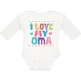 thumbnail image 3 of Inktastic I Love My Oma Granddaughter Girls Long Sleeve Baby Bodysuit, 3 of 5