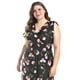 thumbnail image 3 of Vestido Largo Roman Fashion 8802X-10 Talla Extra Negro, 3 of 7
