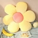 thumbnail image 2 of Almohada de flores, cojín de asiento en forma de flor, linda almohada de margarita para decoración de niñas, piso fluido (pétalos amarillos, 35 cm), 2 of 5