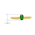 thumbnail image 2 of Anillo de Oro 10k con piedra verde Horoz #7, 2 of 3