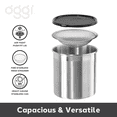 thumbnail image 4 of Oggi Stainless Steel Jumbo Grease Container with Removable Strainer and Snug Lid. Perfect container for fryer oil, bacon drippings, lard and ghee oil. Large capacity can - 1 Gall / 4 Qt / 3.75 Lt, 4 of 9