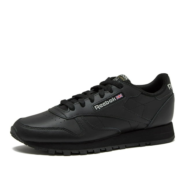 Zapatillas Reebok Classic Leather para mujer, color negro/blanco, talla 5-12