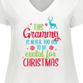 thumbnail image 4 of Inktastic Grammy is Never too Old to be Excited for Christmas Women's Plus Size V-Neck T-Shirt, 4 of 5
