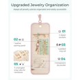 thumbnail image 3 of Estuche organizador de viaje para joyas BAGSMART Roll, plegable, color beige, 3 of 7