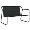 thumbnail image 3 of vidaXL Banc de Jardin 2 Places avec Coussin Anthracite Acier, 3 of 5
