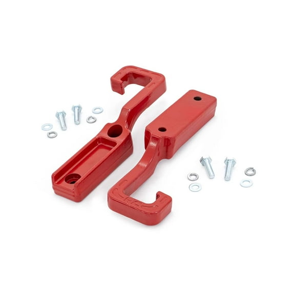 Rough Country Forged Tow Hooks for for 15-22 Jeep Grand Cherokee | Red - RS133