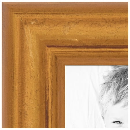 ArtToFrames 9x27 inch Gold Bamboo Picture Frame, Gold Wood Poster Frame (4875)