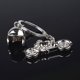 thumbnail image 3 of Llavero Plata Casco Y Moto Grabado Personalizado En Medalla Joya Hombre, 3 of 4
