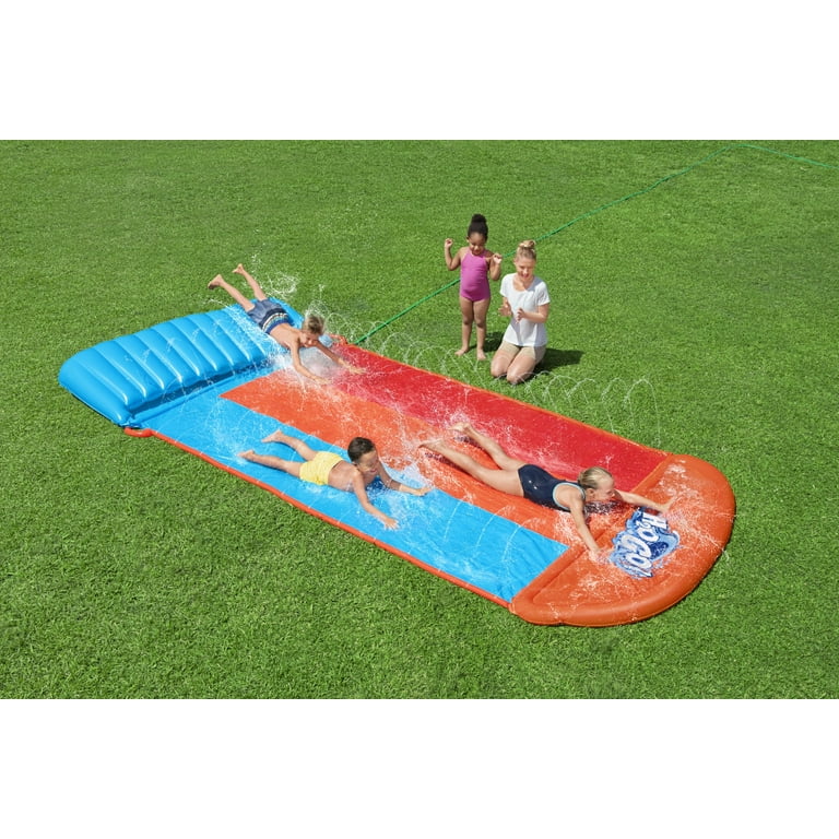 H2OGO! Triple Water Slide with Tsunami Splash Ramp 16
