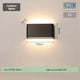 thumbnail image 2 of Aplique de Pared LED Lámpara de Pared Exterior Impermeable Lámparas de Pared para Interiores Accesorios de Iluminación Sala de Estar Dormitorio Pasillo Corrido Negro M, 2 of 5