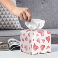 thumbnail image 6 of Sikiie Hearts Leather Tissue Box Cover Square, tissue box holder, Tissue Box with Bottom Belt-5.2”x5.2”x5.2”, 6 of 7