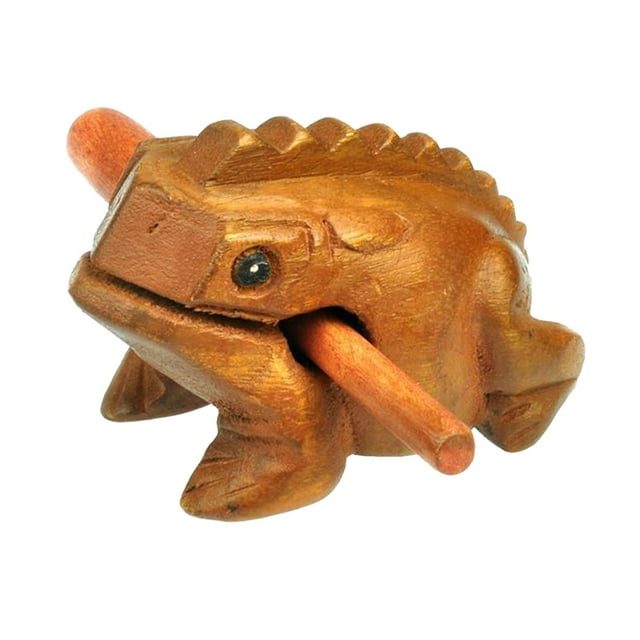 Wweixi Wood Frog Guiro Rasp Party Toy Gifts Shaker 7x7cm Shaker Musical Guiro 7x7cm