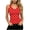 Red, variant on Admvng Women's Ribbed Tank Top V Neck Slim Fit Stretchy Sleeveless Summer Camisole Blouse