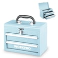 thumbnail image 1 of Caja de herramientas portátil WORKPRO con 2 cajones de metal con rodamiento de bolas, 1 of 8