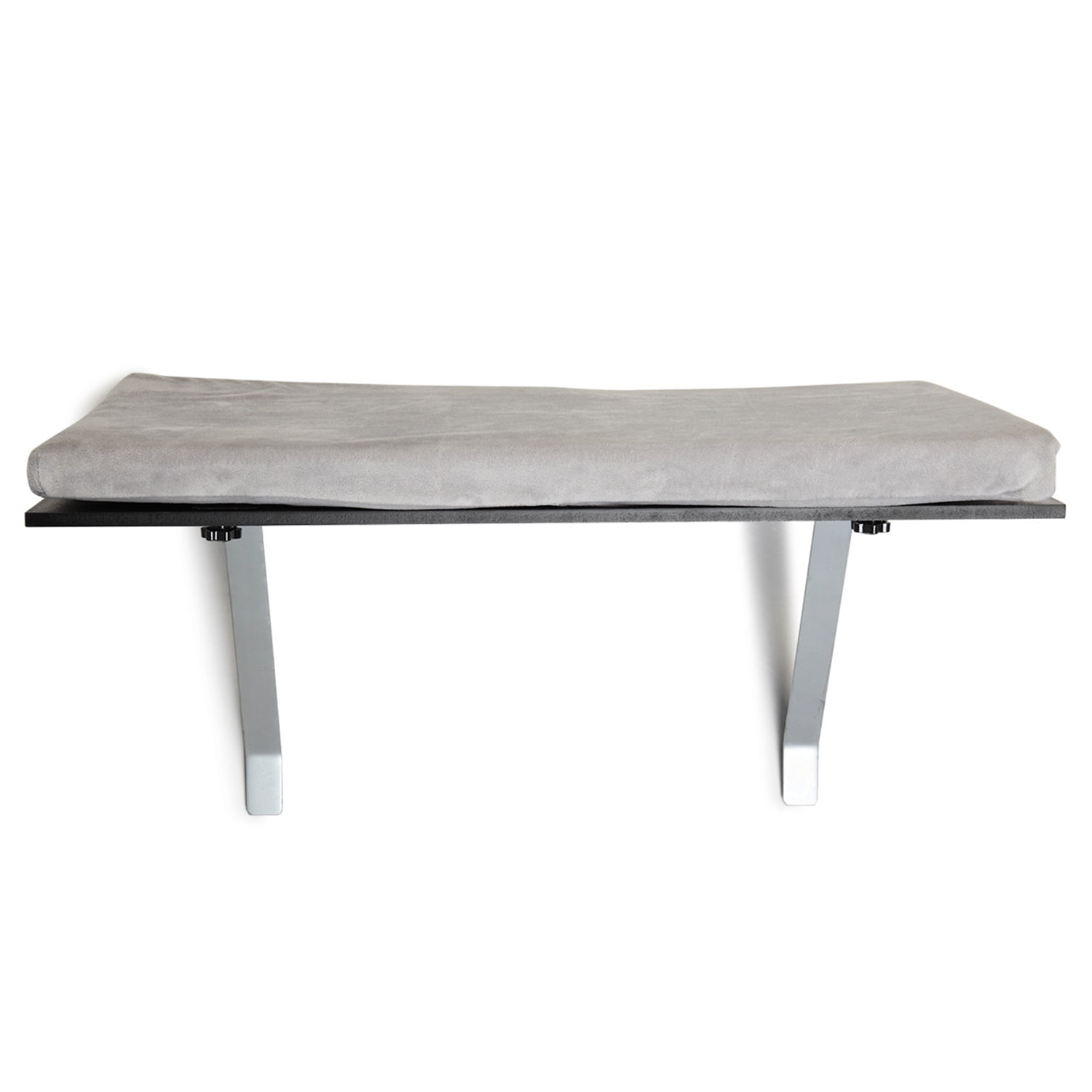 Pefilos 14" Cat Window Seat Wall Perch, Cat Hammock for Window Cat Bed Shelves, Kitty Sill Cat Accessories, Gray