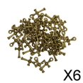 thumbnail image 1 of Hallazgos de joyería Soledad Colgante de cruz 3D de aleación Bronce antiguo 50 piezas, 1 of 10