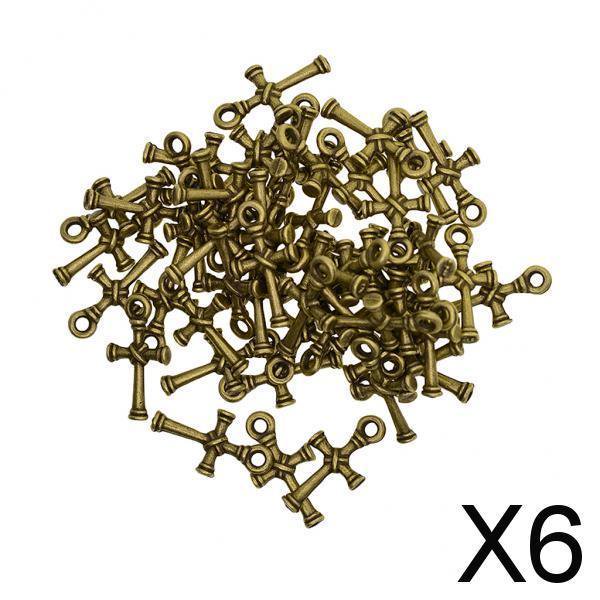 Hallazgos de joyería Soledad Colgante de cruz 3D de aleación Bronce antiguo 50 piezas