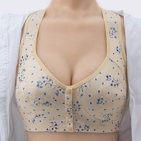 

Holiday Savings! Women s No Steel Ring Lactation Vest Bra Back Adjustment Yoga Running Bra Khaki