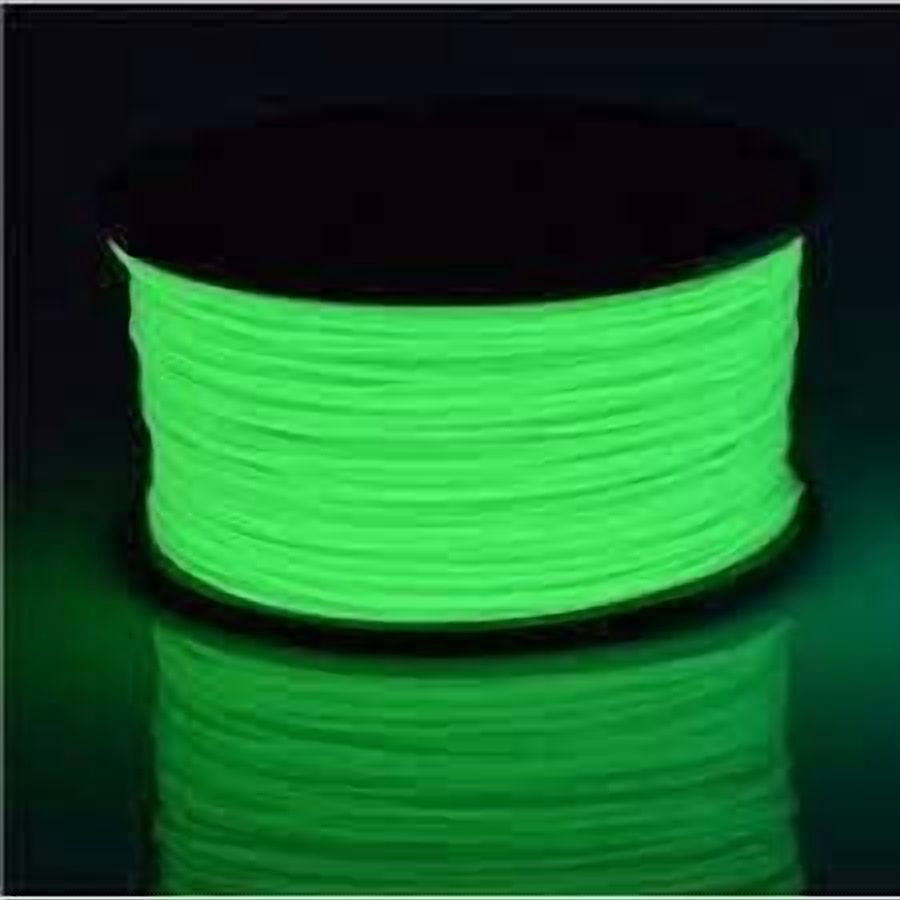 3D Pen PLA Filament Green Luminous, 26 Feet 1.75mm, Glow in The Dark Green