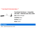 thumbnail image 2 of Front Brake Pad Sensor - Compatible with 2002 - 2008 Mercedes-Benz G500 2003 2004 2005 2006 2007, 2 of 2