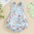 thumbnail image 4 of Gupgi Baby Boys Sleeveless Animal Romper Summer Tree Elephant Print Adjustable Bodysuits Infant Newborn Suspender Jumpsuits, 4 of 9