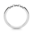 thumbnail image 2 of Modern Beaded Diamond Band Ring in 10K White Gold – Minimalist Stackable Style, 2 of 2