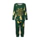 thumbnail image 1 of Conjunto de pijamas navideños familiares a juego con estampado de árbol y letras. Pijamas de vacaciones para papá, mamá y niños., 1 of 8