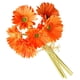 thumbnail image 5 of Paquete de crisantemo artificial Flor de simulación PU Decoración floral Paquete de flores falsas Decoración para el hogar, Naranja Inevent HA7497-07B, 5 of 6