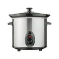 thumbnail image 3 of Brentwood Appliances Quart Slow Cooker Stainless Steel with Removeable Pot Tempered Lid, 3 of 18