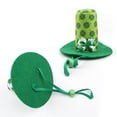 thumbnail image 6 of Witch Hat for Pet Dress Up Costume Photo Props Pet Green Shamrock Witch Hat Patrick's Day Shamrock Theme Cosplay, 6 of 9