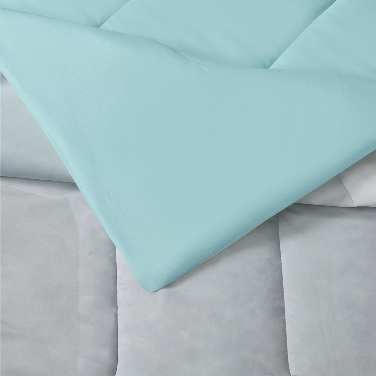 Mainstays Aqua Watercolor 6-Piece Bed in a Bag, Twin/Twin XL