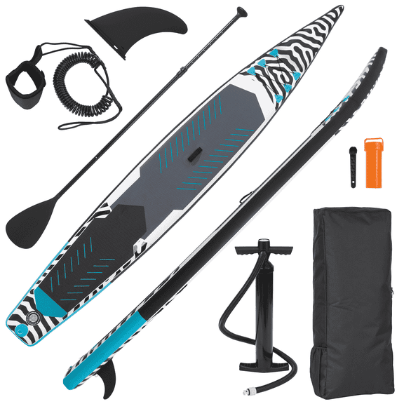 Naipo 14FT Inflatable Paddle Board Racing Stand Up Touring Board Backpack Durable for Youth Adult Premium SUP Accessories
