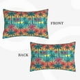 thumbnail image 4 of Daiia Hawaii Palms Bedding Waterproof Pillow Protector Zippered Queen – Bed Bug Proof Pillow Encasement-16"x24", 4 of 9