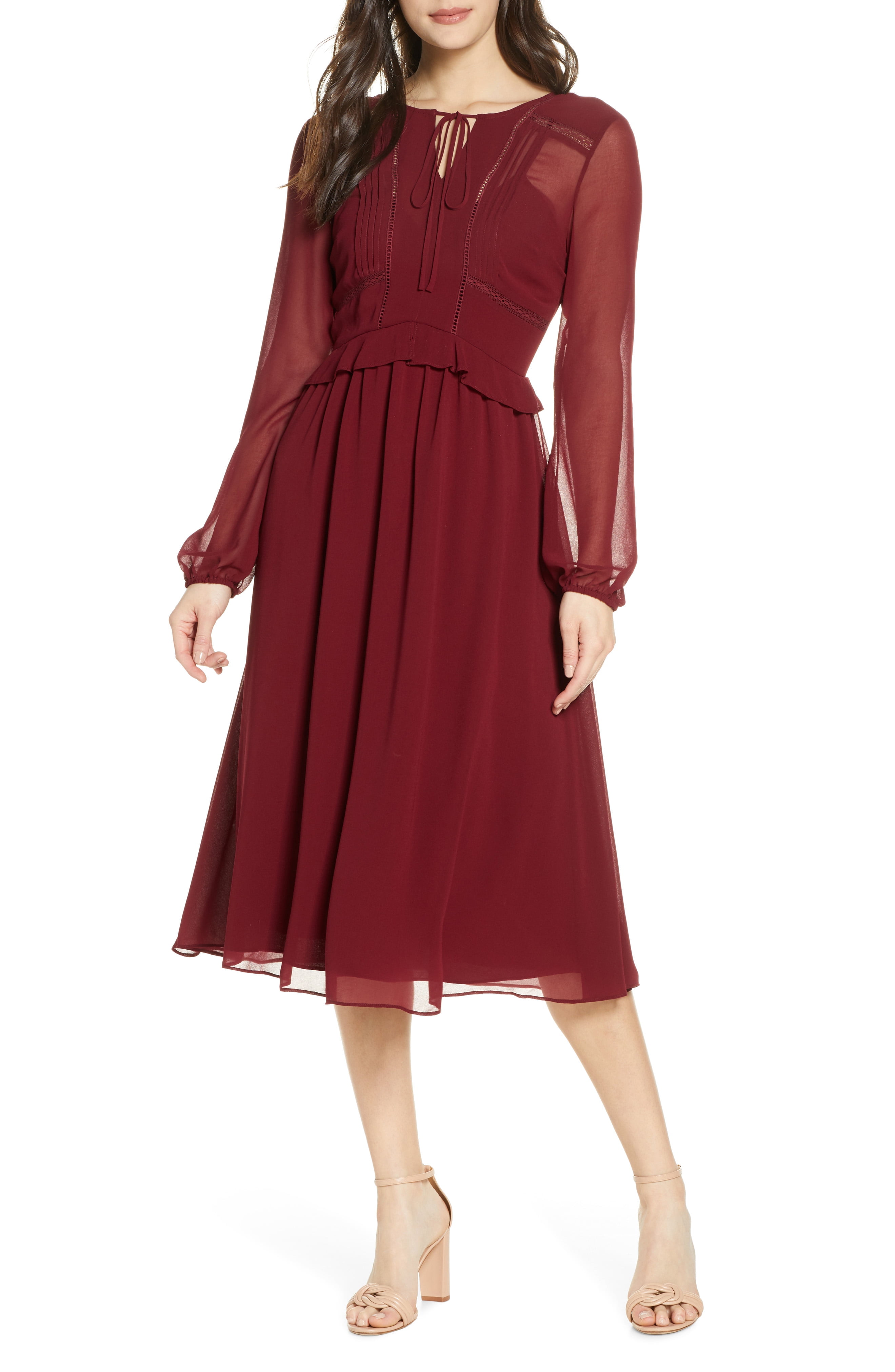button tie neck dress chelsea28