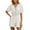 White, variant on Women Summer Romper Self Tie V Neck Casual Jumpsuit Bride Jumpsuit One Shoulder Jumpsuits for Women