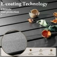 thumbnail image 3 of SUMMIT LIVING 54" Steel Weather-Resistant Outdoor Dining Table, Black, 3 of 9