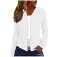 thumbnail image 3 of Horkkom Zip Up Hoodie Women Long Sleeve Solid Color Hooded Sweatshirt Casual Lightweight Thin Jackets XL, 3 of 8