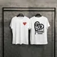 thumbnail image 3 of Nueva camiseta de talla grande para otoño/invierno, camiseta de algodón de gran tamaño, camiseta de mujer con estampado de amor, manga corta, informal, cuello redondo, transpirable, 3 of 5