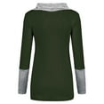 thumbnail image 7 of Women's Cowl Neck Striped Long Sleeve High-Low Hem Tunic Top, 7 of 7