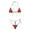 Red, variant on UTSJKR Bikini Set for Women Extreme Triangle Top G String Swearwear Sexy Multi Clour Tie Side Mini Bathing Suit Green Free Size