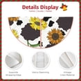 thumbnail image 3 of Fuzoiu Sunflowers Country Print Christmas Tree Skirt,Xmas Christmas Decorations,Xmas Tree Mat for Farmhouse Holiday New Years Home Party Decor Tree Rugs-36", 3 of 6