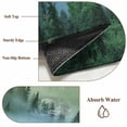 thumbnail image 6 of 2'x6' Rug Runners for Hallways Kitchen, Mountain Non Slip Entryway Beside Floor Carpet Runner, Forest Green Trees Modern Art Washable Laundry Room Bedroom Throw Rugs Mat for Family Pet, 6 of 8