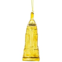 Northlight 5" Gold Skyscraper Building Glass Christmas Ornament