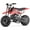 RED, variant on QEASET Mini Off-Road Dirt Bike, 49 CC 2-Stroke Gas Bike with Off-Rode Tire, Suspensions, Disc Brakes, Max Load 160Lbs, Max Speed 18Mph, Green